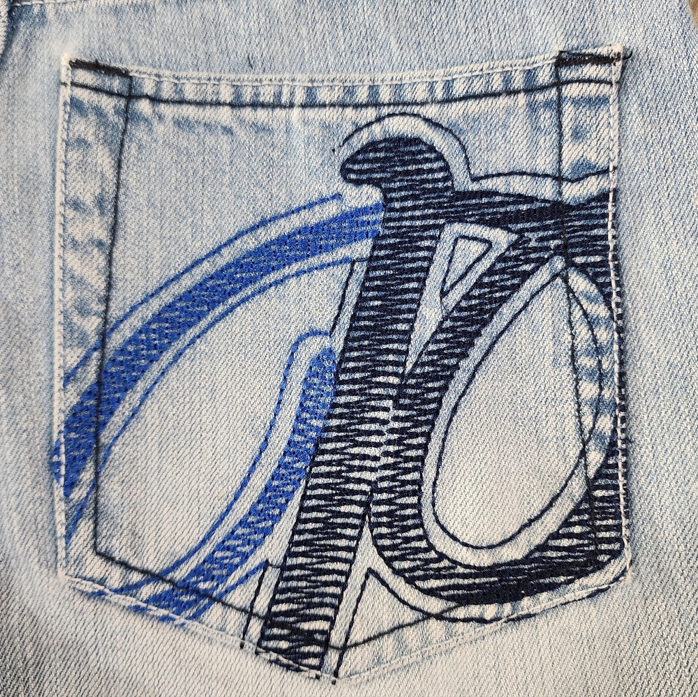 Vintage Y2K South Pole Light Blue Denim Shorts Boy's 10 - Picture 6 of 7